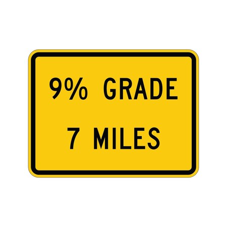 Sign Solutions Usa 18 in Height, 24 in Width, Aluminum, Horizontal Rectangle DUS08DYE2418W7-3bP